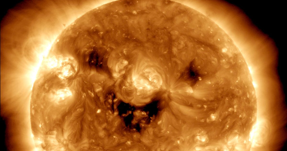 NASA Spots Solar ‘Smiling’ Like a Large Fiery Goof in Wild Observatory Picture